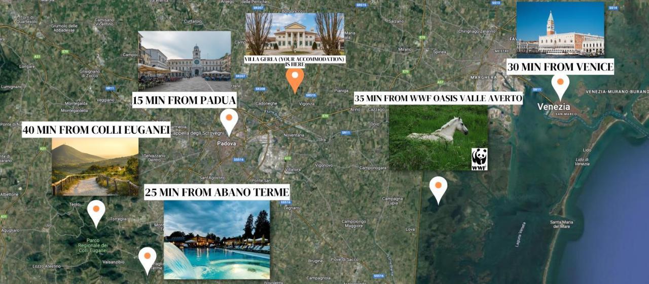 Villa Gerla, Un Angolo Di Paradiso Vicino Padova E Venezia Bagian luar foto